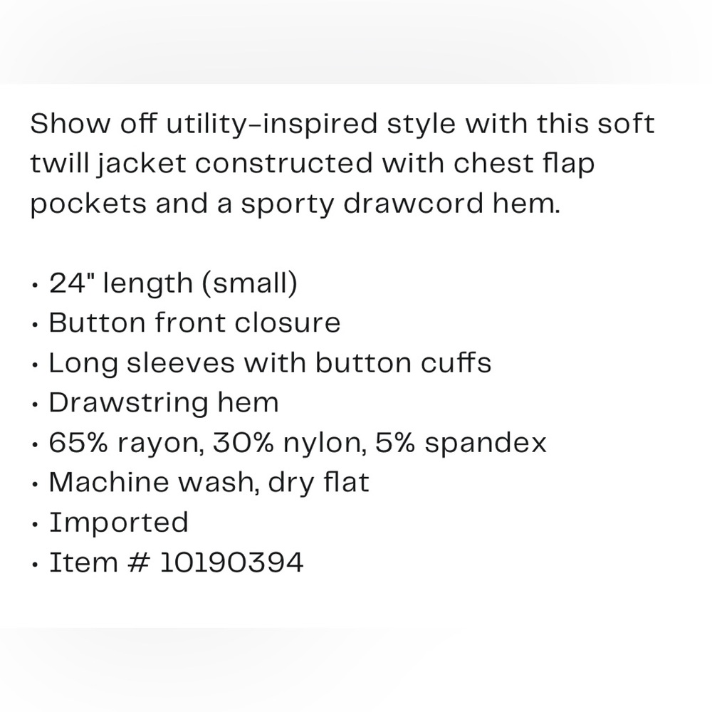 Max Studio Ponte Pocket Drawstring Jacket Medium … - image 5